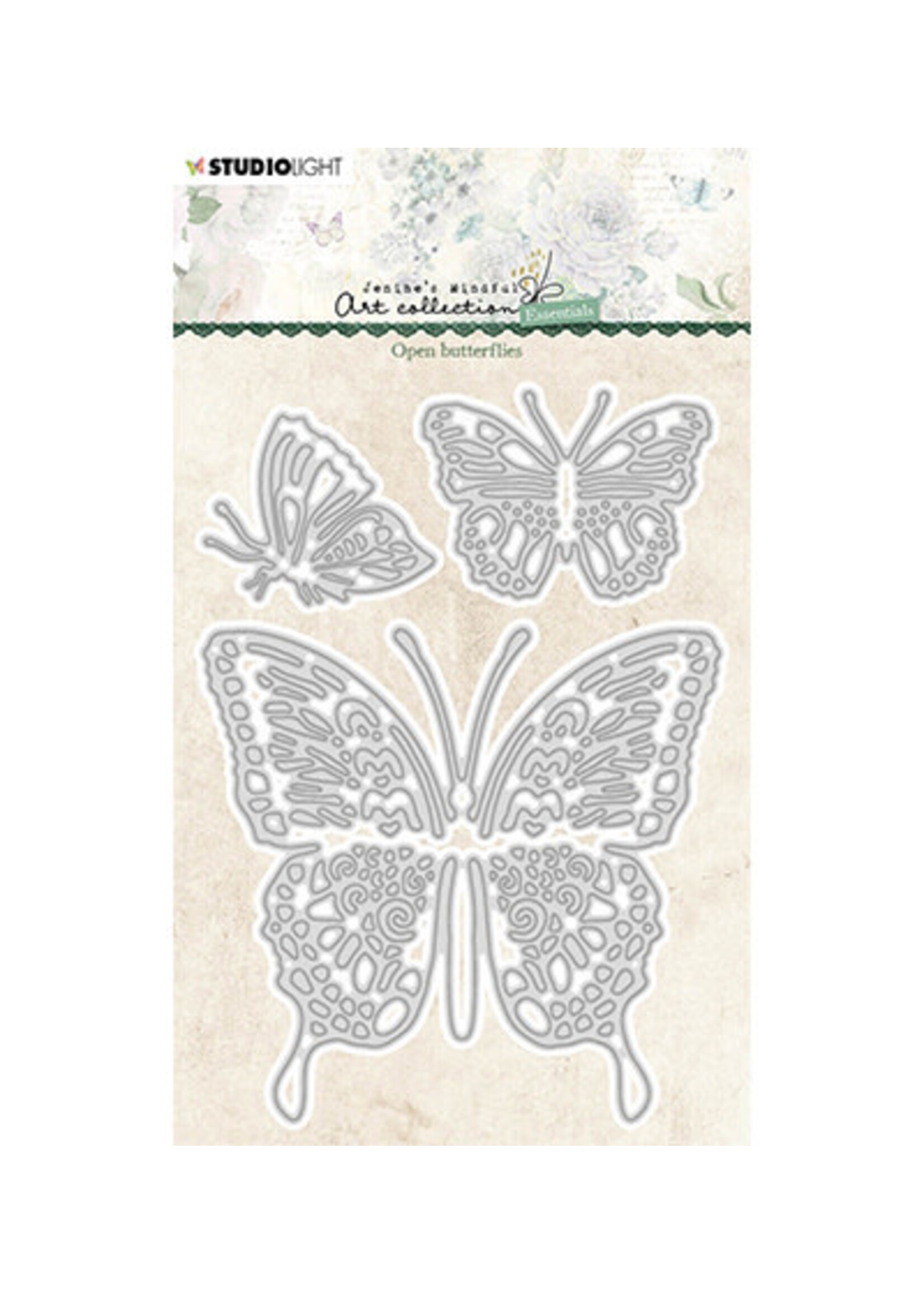 Jenine's Mindfull Collectie JMA-ES-CD204 - Open butterflies Essentials nr.204