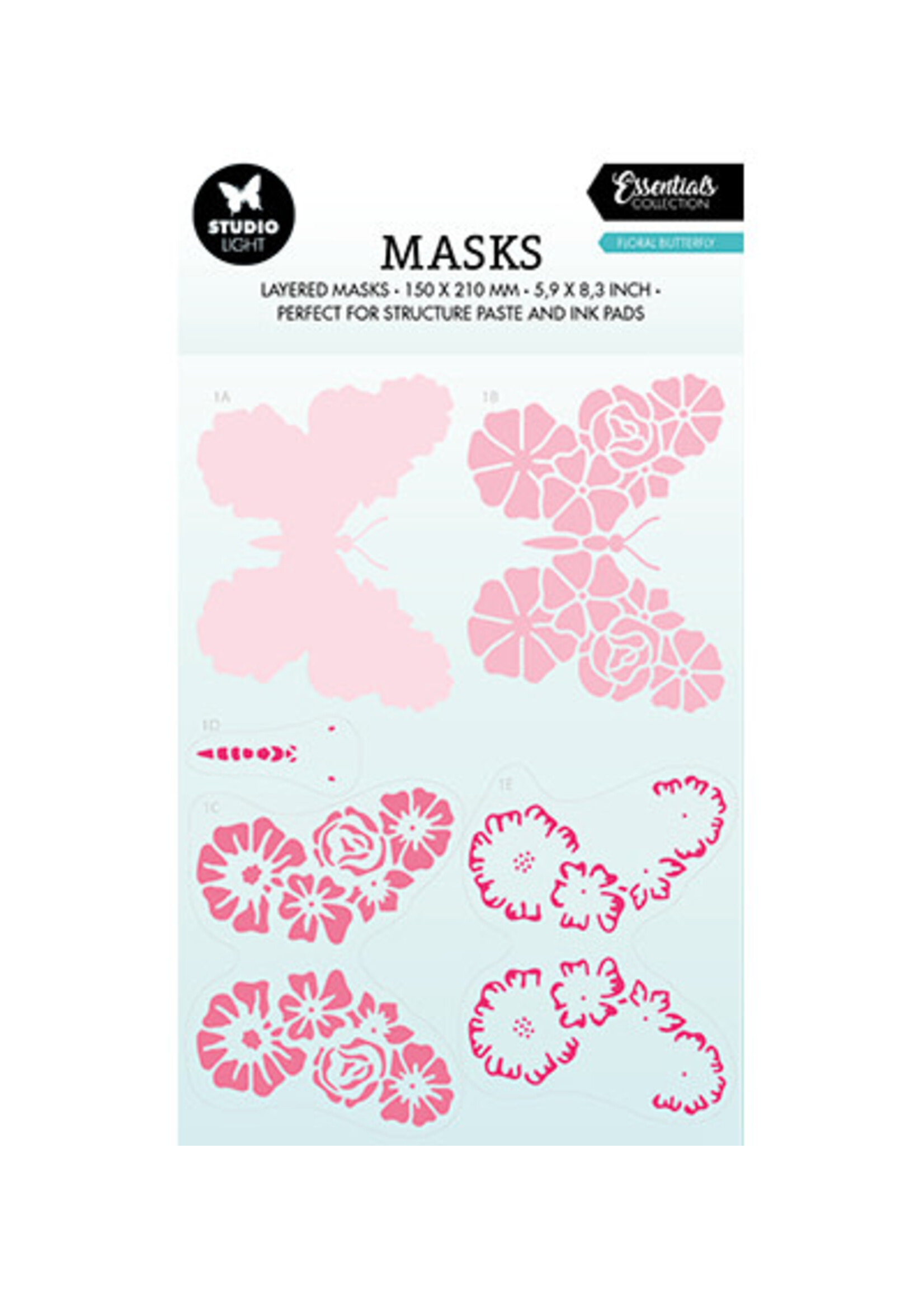 Studio Light SL-ES-MASK170 - Floral butterfly Essentials nr.170