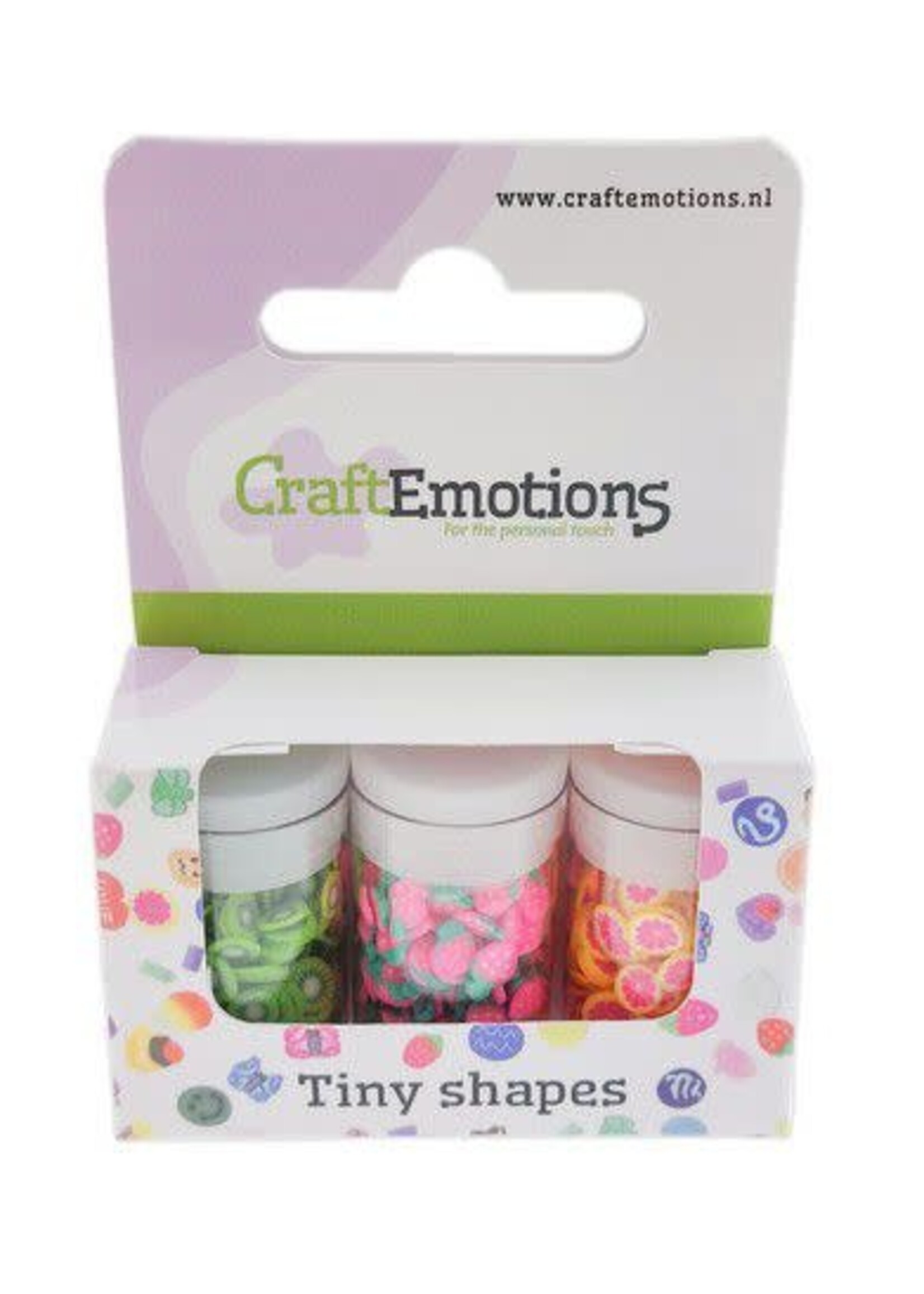 Craft Emotions CraftEmotions Tiny Shapes - 3 tubes - fruits (04-23) Artikelnummer 470003/0014