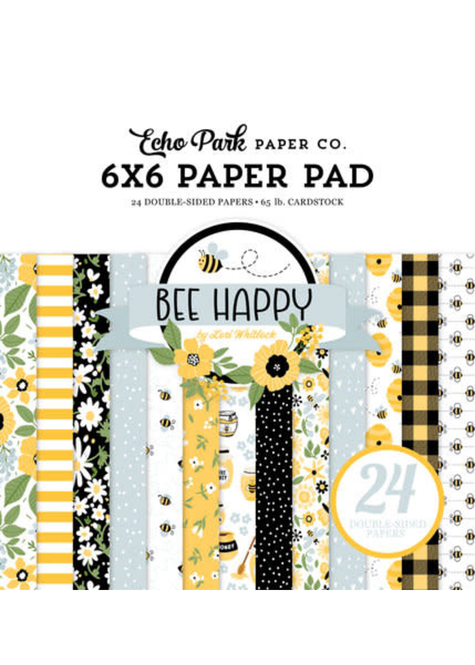 Echo Park Bee Happy 6x6 Inch Paper Pad (BH319023)