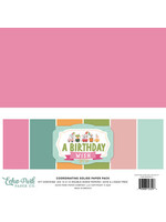 Echo Park A Birthday Wish Girl 12x12 Inch Coordinating Solids Paper Pack (BWG296015)