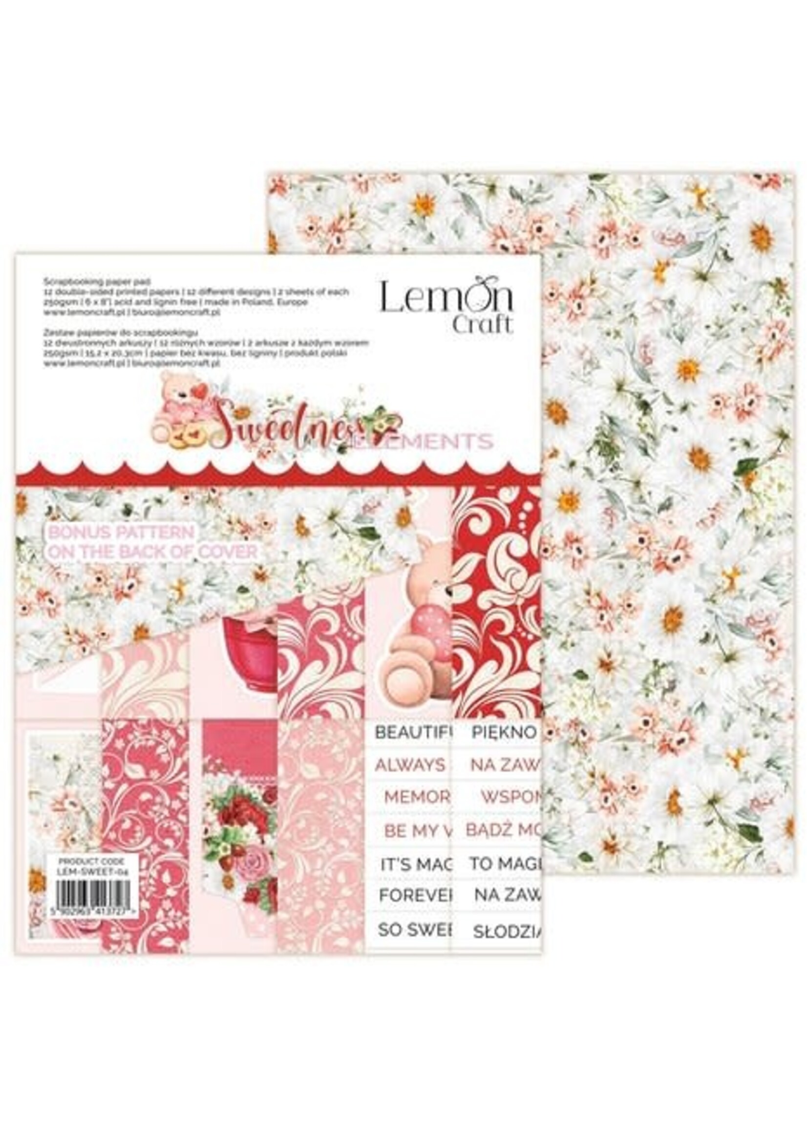 Lemon Craft Sweetness Elements 6x8 Inch Paper Pad (LEM-SWEET-04)