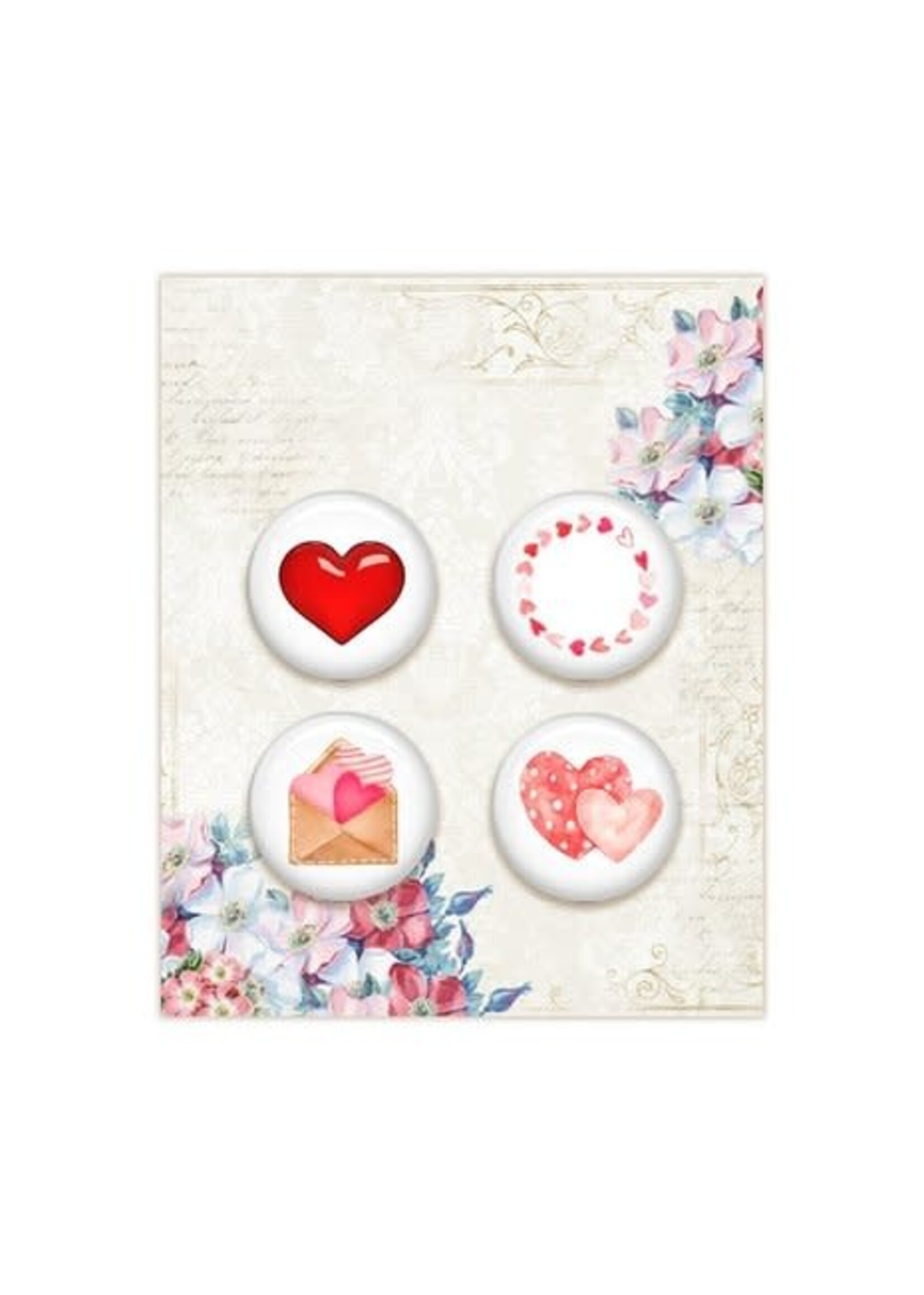 Lemon Craft Sweetness Buttons/Badge (4pcs) (LEM-SWEET-05