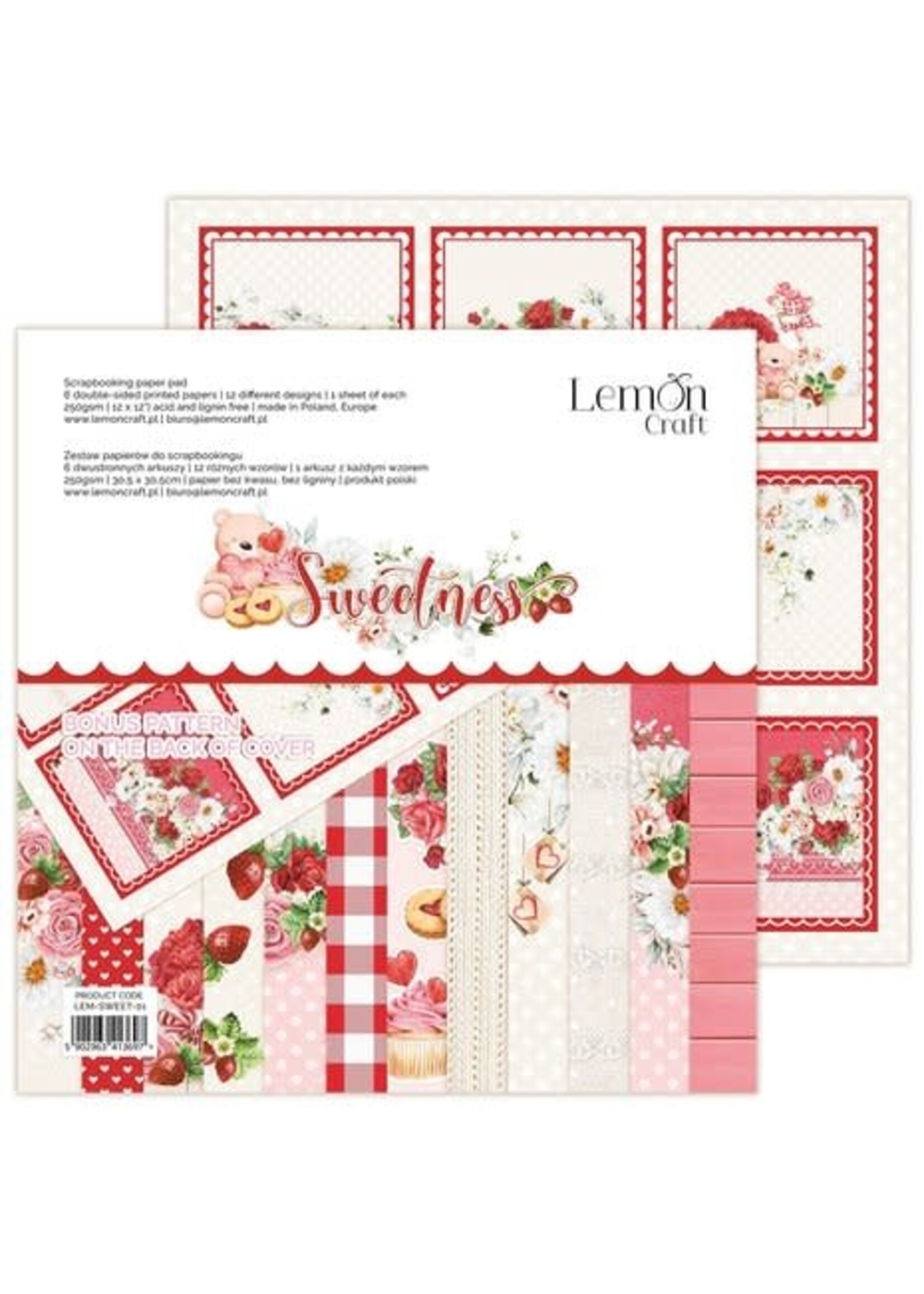 Lemon Craft Sweetness 12x12 Inch Paper Pad (LEM-SWEET-01)