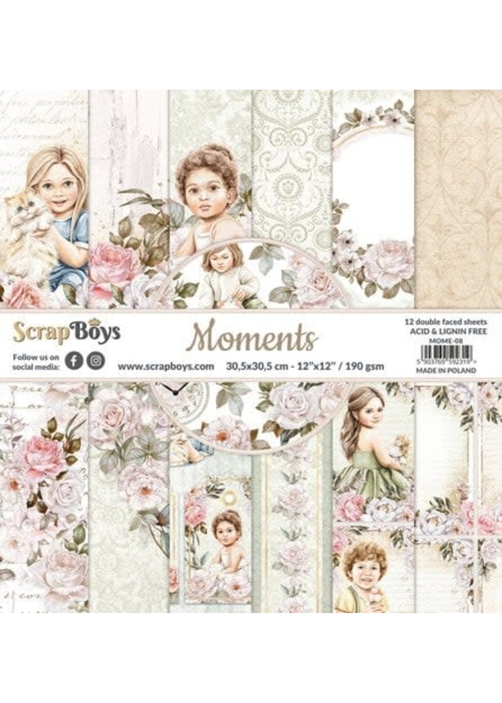 Moments 12x12 Inch Paper Pack (MOME-08)