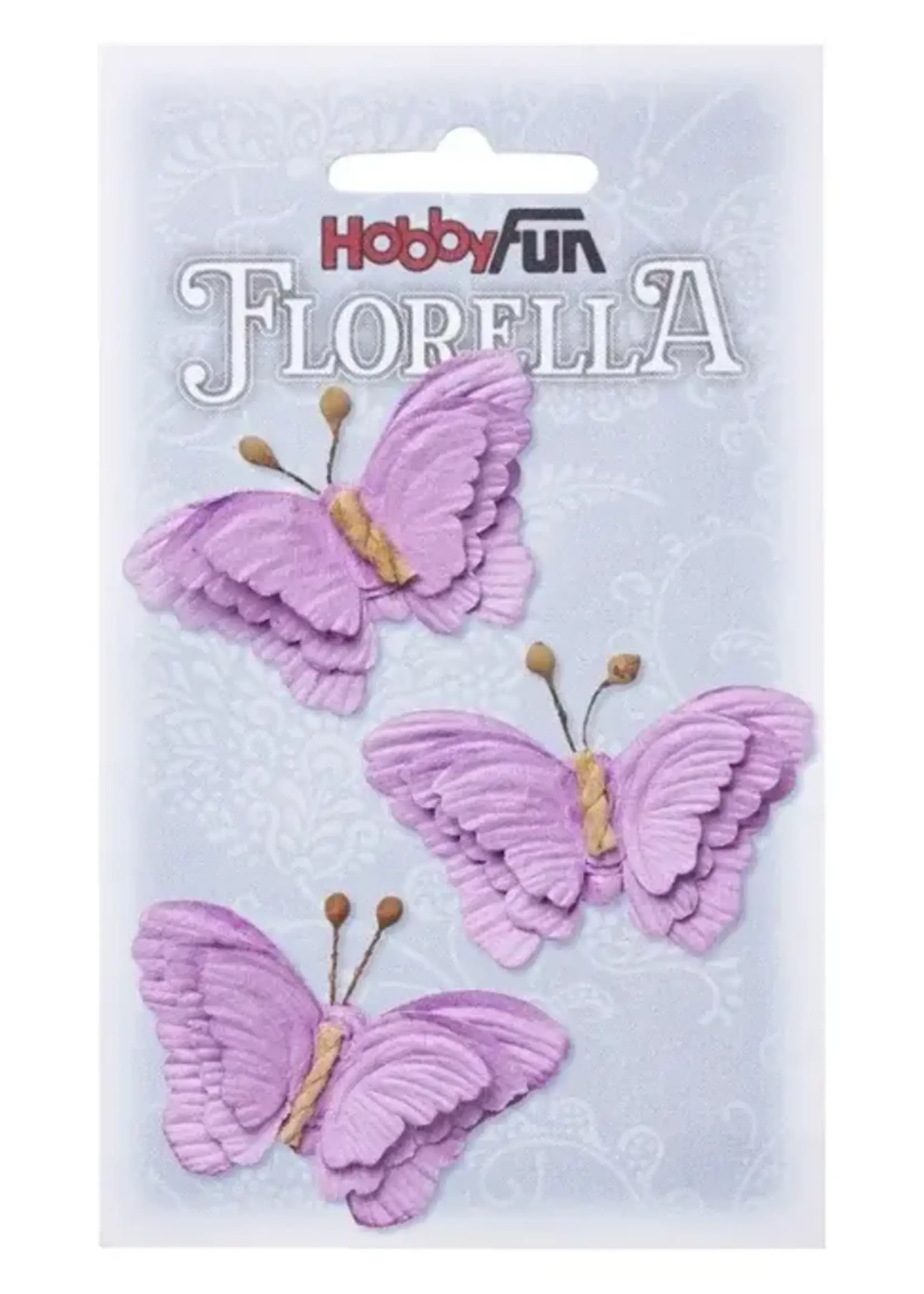 Hobbyfun FLORELLA-Vlinders lavendel, 6cm Omschrijving 3866098