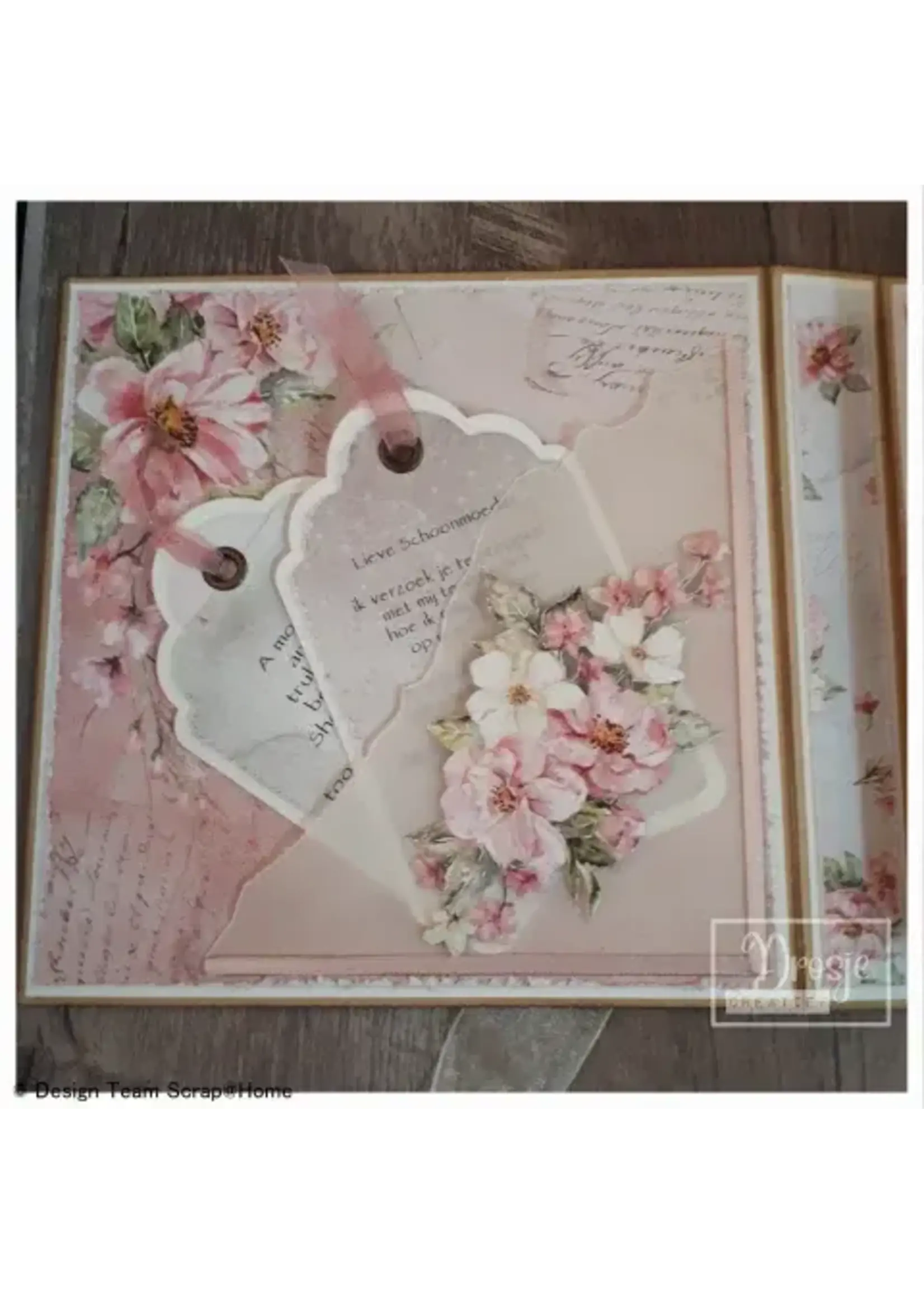 Moederdag kaart van Drosje met patroon "mam"