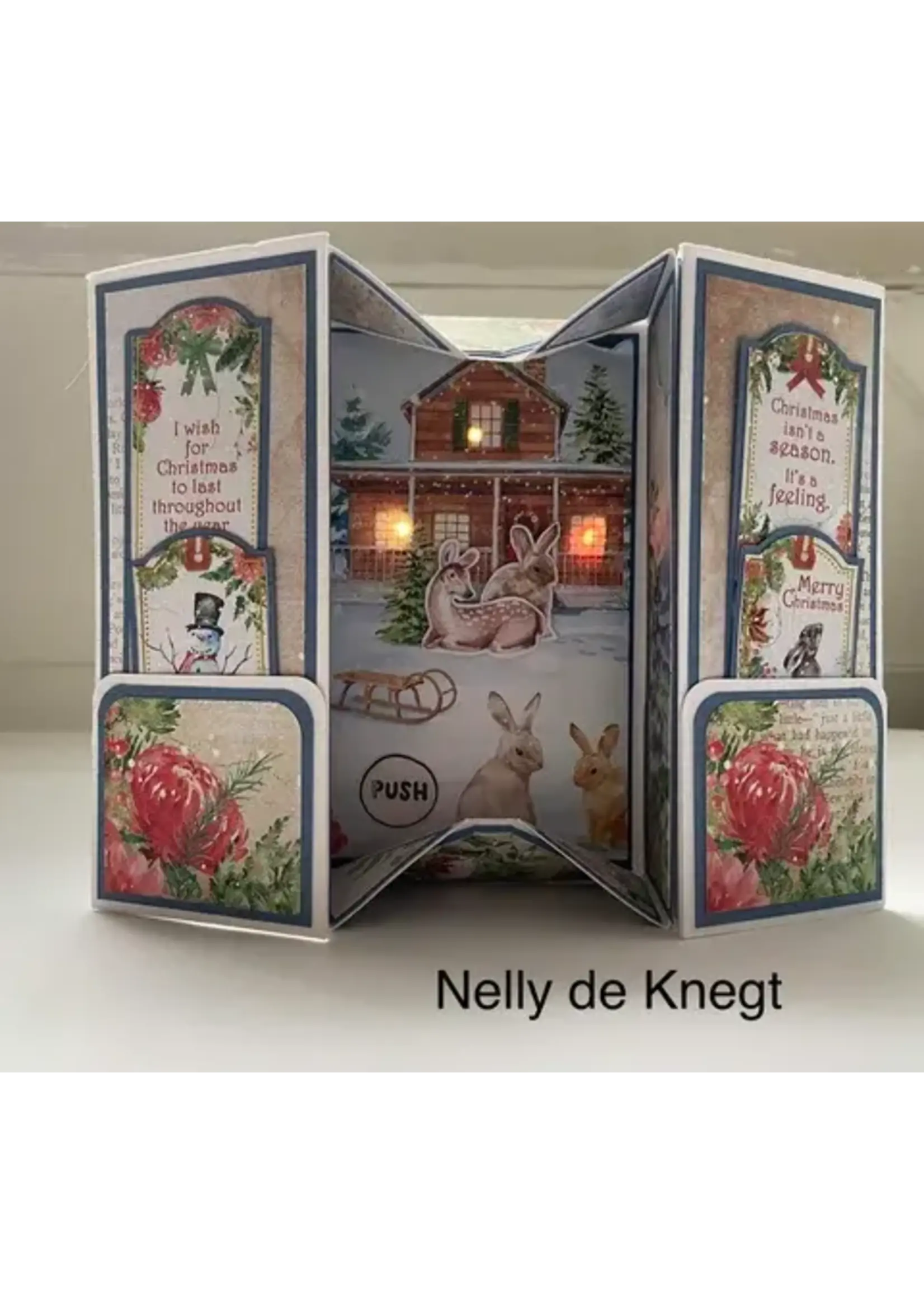 Lichtjes Kaart Kerst Wens Nelly