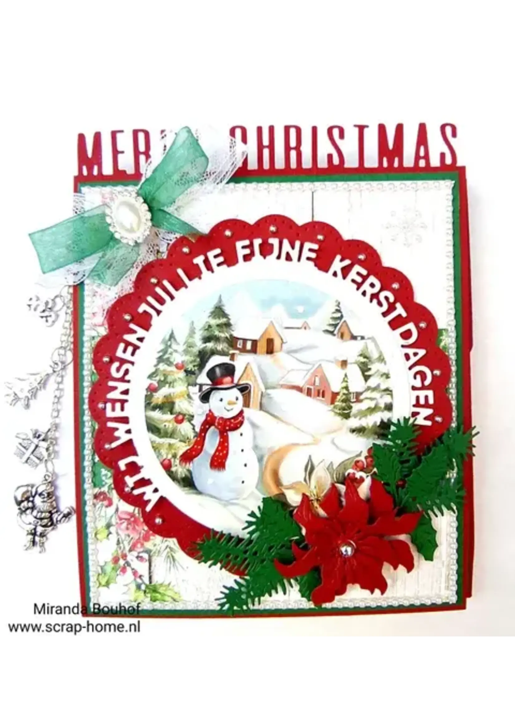 Kerstkaart met Pocket en Schudkaart