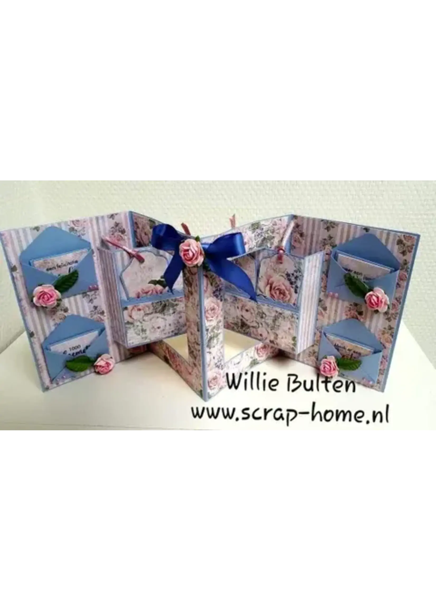 Kaart Willie met envelopjes