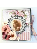 Schuifkaart met labels vintage