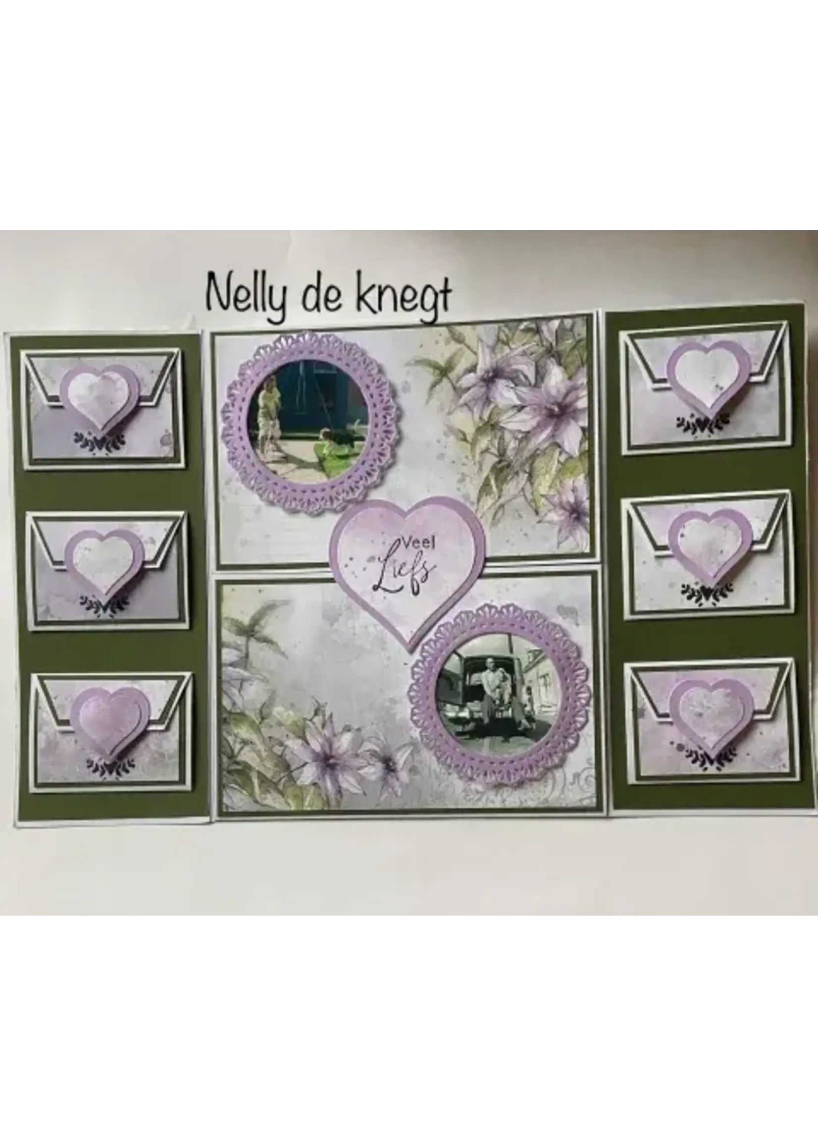 De hartjes kaart 4 Nelly ( De iets grotere versie, van de hartjes kaart 3))