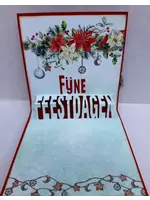 Kerstkaart met Pop-up en Schudvenster let op hiervoor heb je de pop up stans nodig