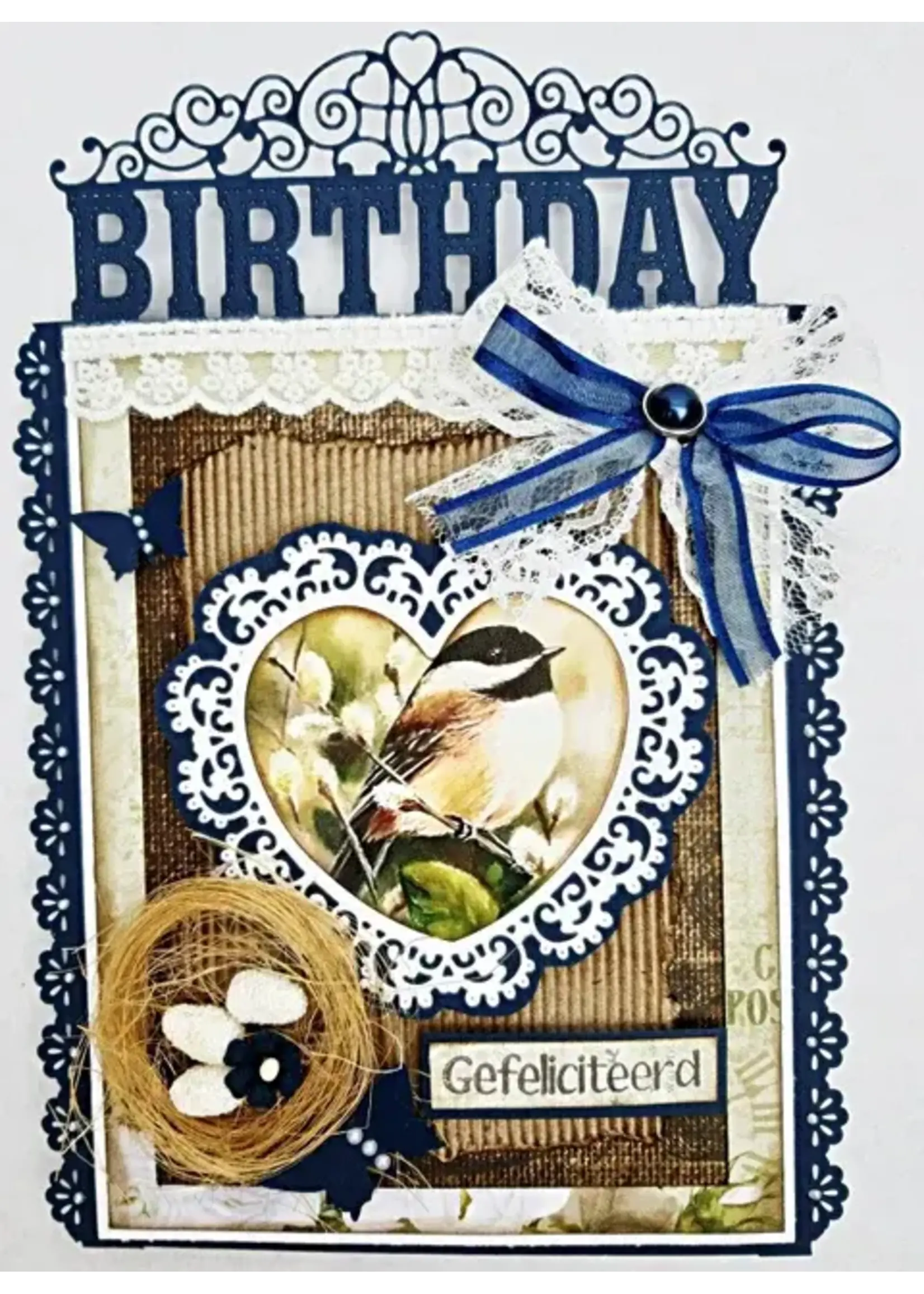 Kaart met Nestje en Labels