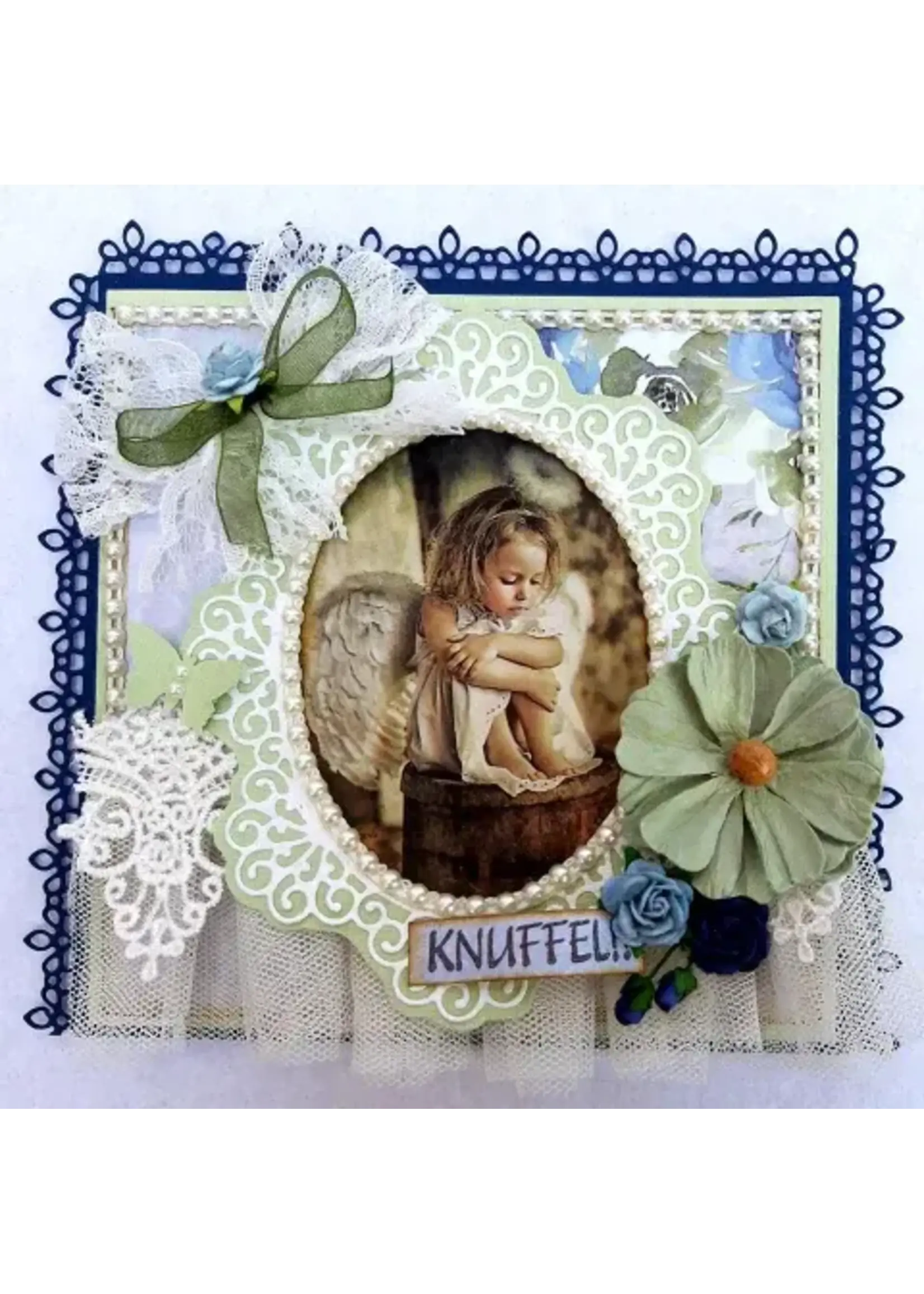 MDF Tasje met Kaarten en Labels