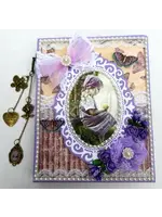 Vintage Kaart met Labels en Waxinelichtjes incl. Plaatje