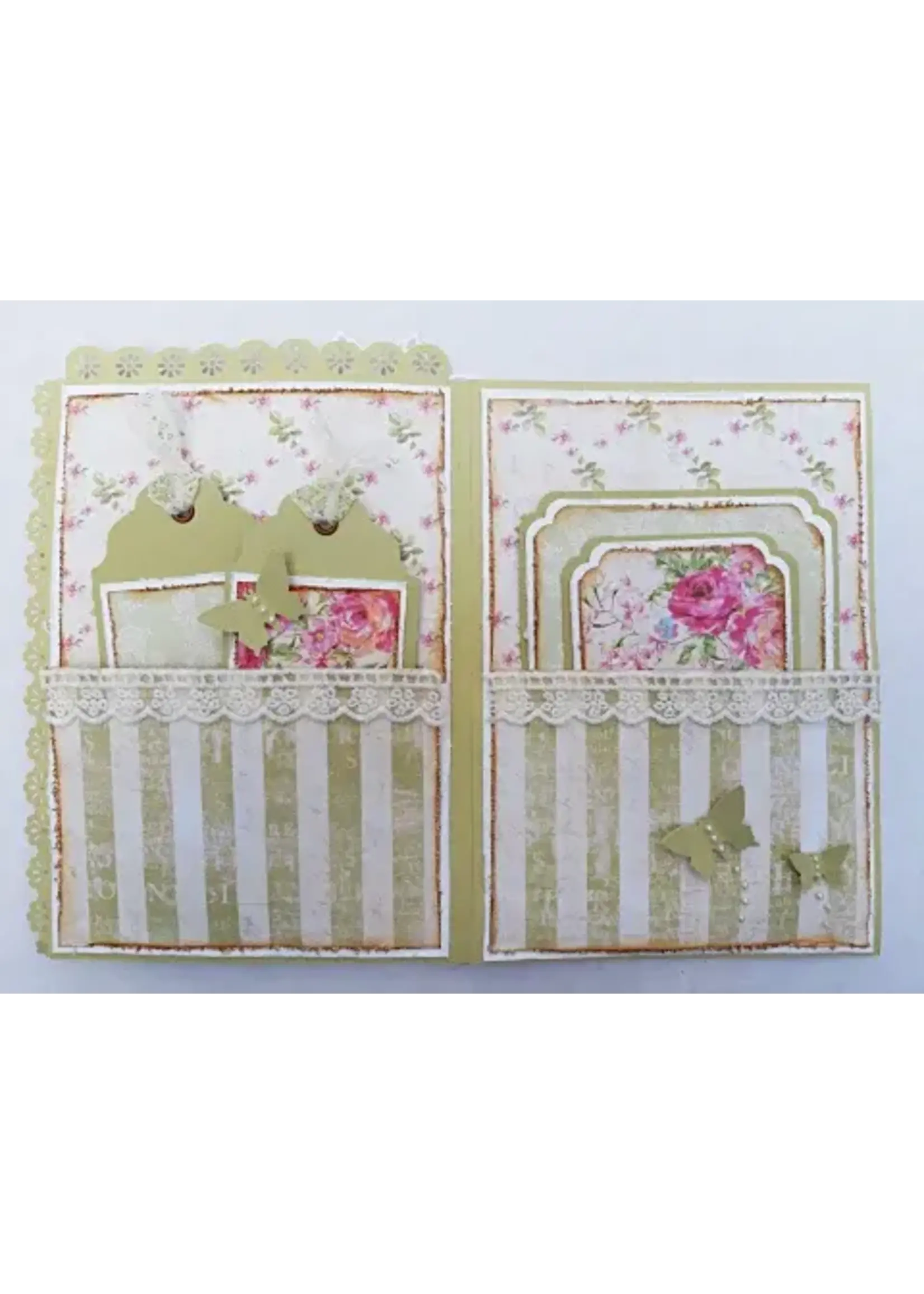 Vintage Kaart met Pockets en Labels