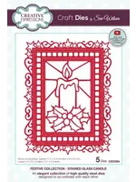 Sue Wilson Craft Sue Wilson Craft Die Festive Stained Glass Candle (CED3264