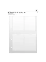 Xcut A4 Storage Folder Wallets A6 (XCU 245104)
