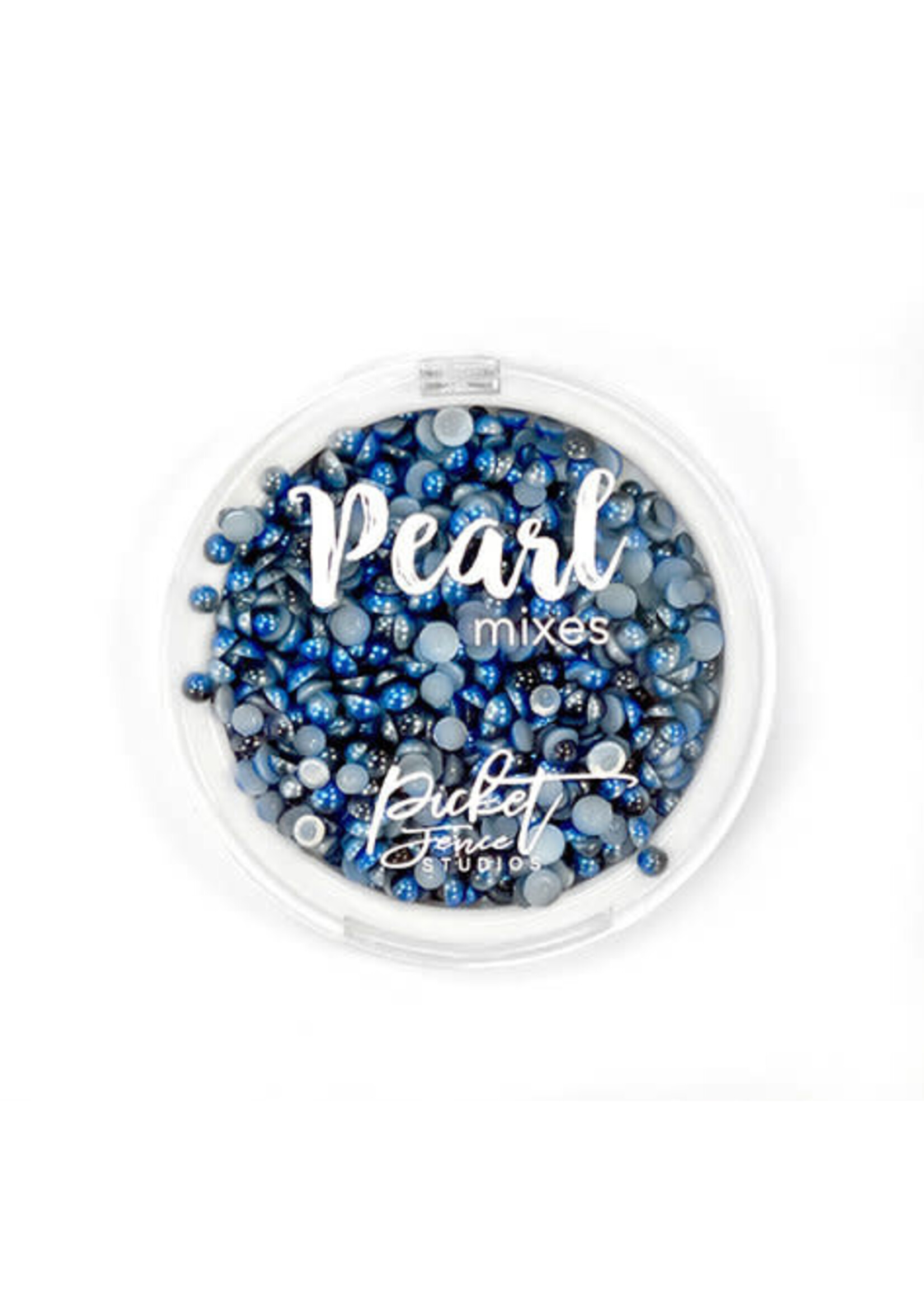 Picket Friends Gradient Flatback Pearls Navy Blue & Charcoal Gray (PM-108)