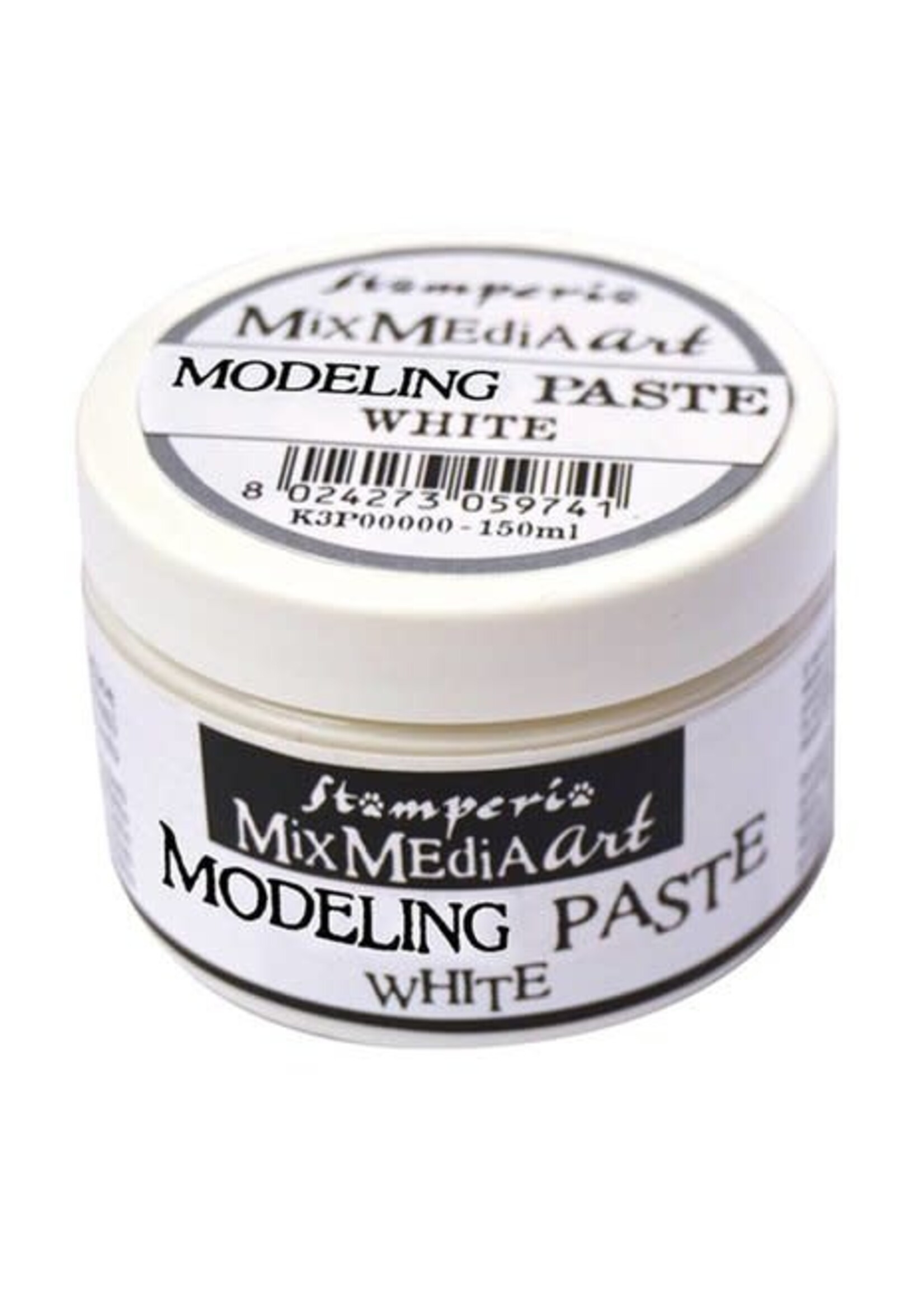 Stamperia Modelling Paste 150ml White (K3P38W)