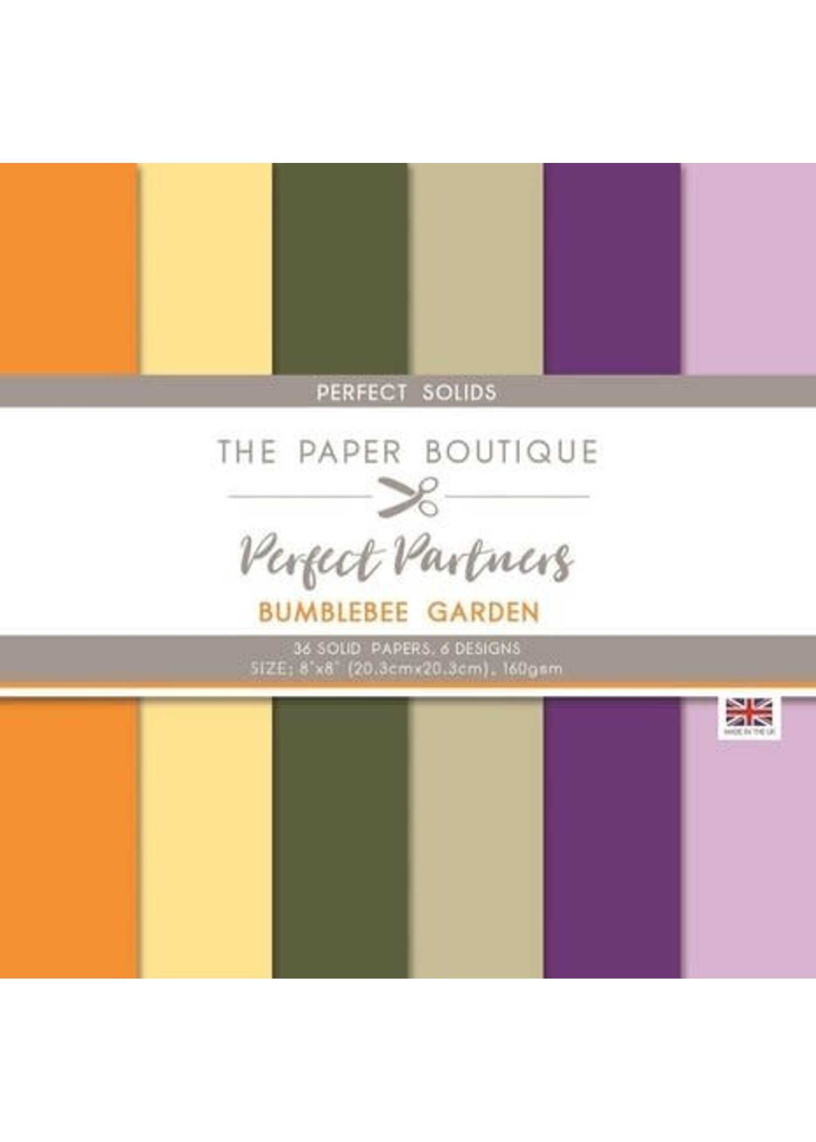 the paper boutique Perfect Partners Bumblebee Garden 8x8 Inch Solid Papers (PB1626)