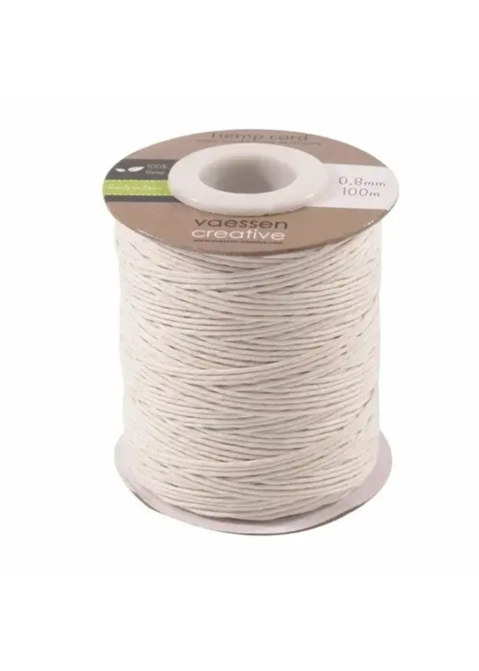 Vaessen Vaessen Creative • Hemp Cord creme 0.8mmx100m SKU: 3908-025