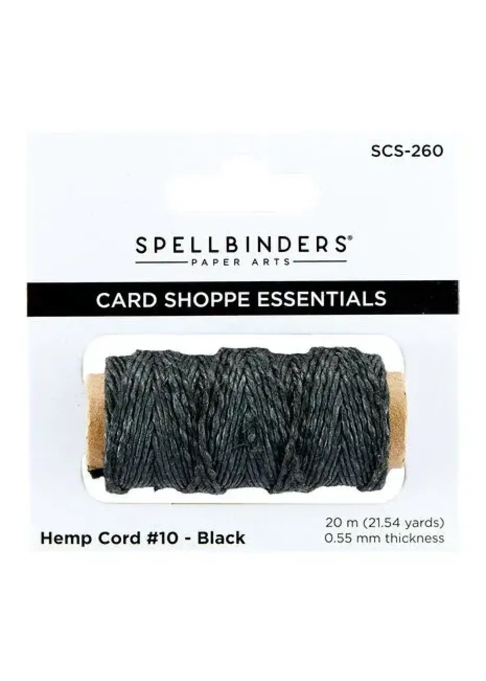 spellbinders Black Hemp Cord (SCS-260)