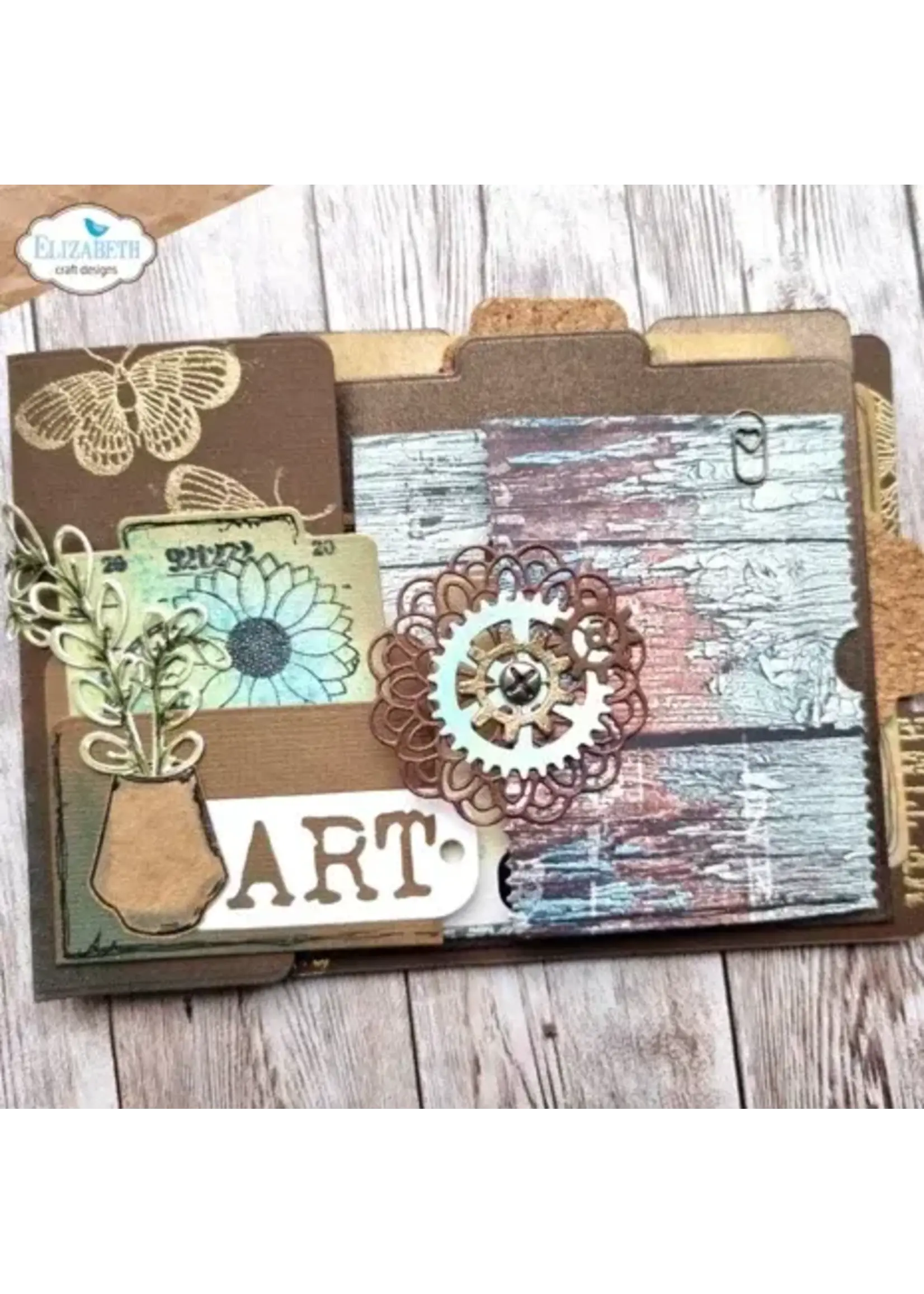ECD Grungy Wood 12x12 Inch Patterned Cardstock Paper (C012)