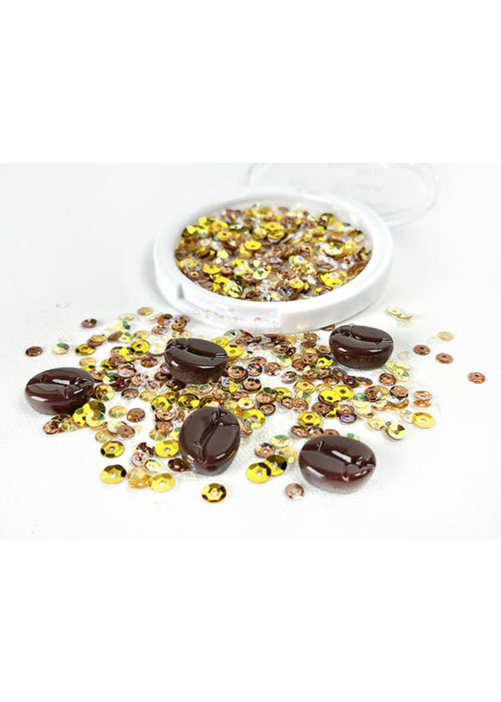 Picket Friends Coffee Beans Sequin Mix (SQC-125)