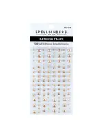 spellbinders Fashion Taupe Color Essentials Pearl Dots (SCS-216)