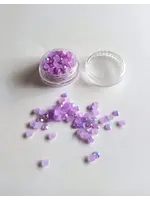 Strass doosje lila circa 200 stuks 4mm