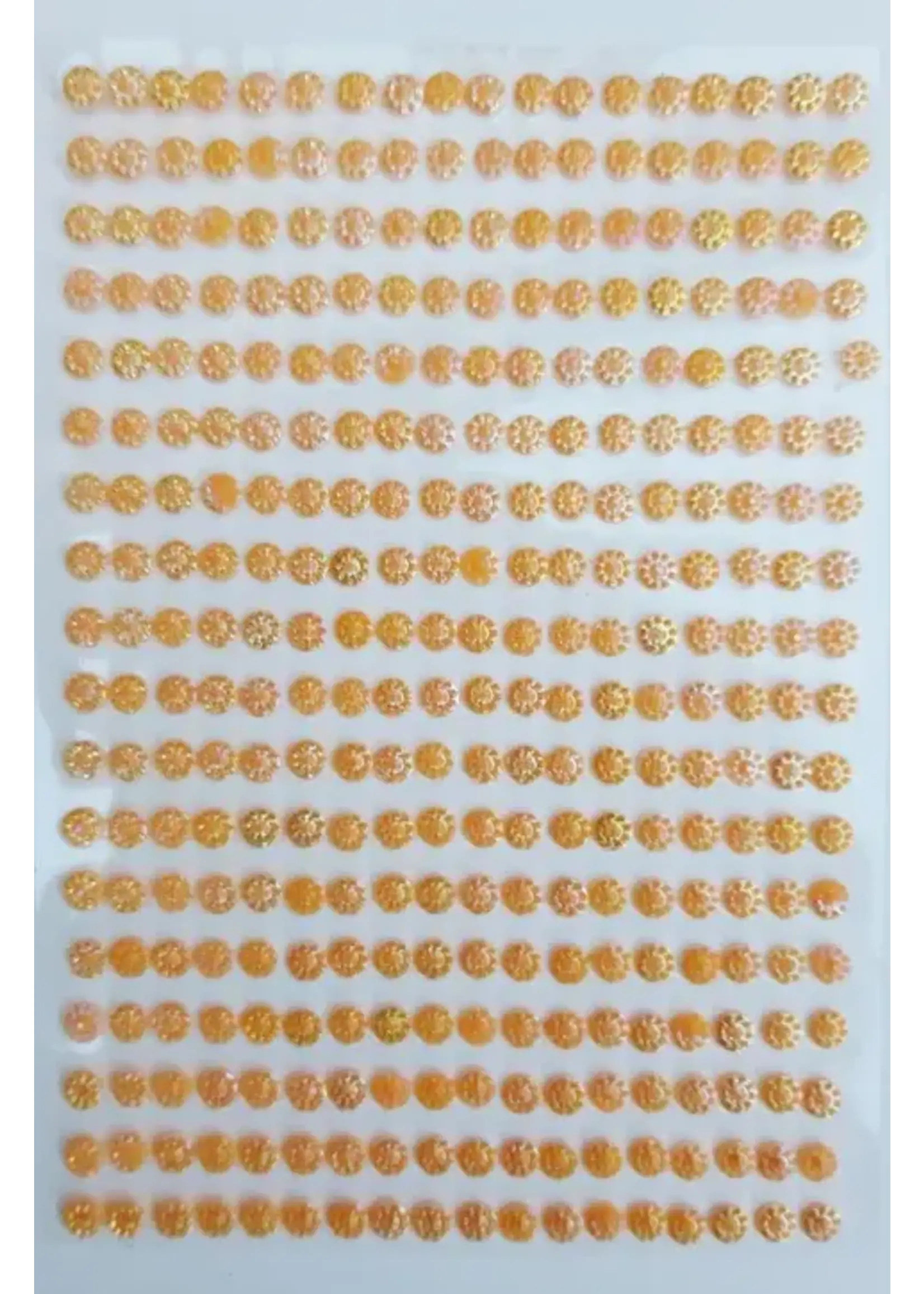 Strass steentjes Oker Geel 324 stuks 4 mm