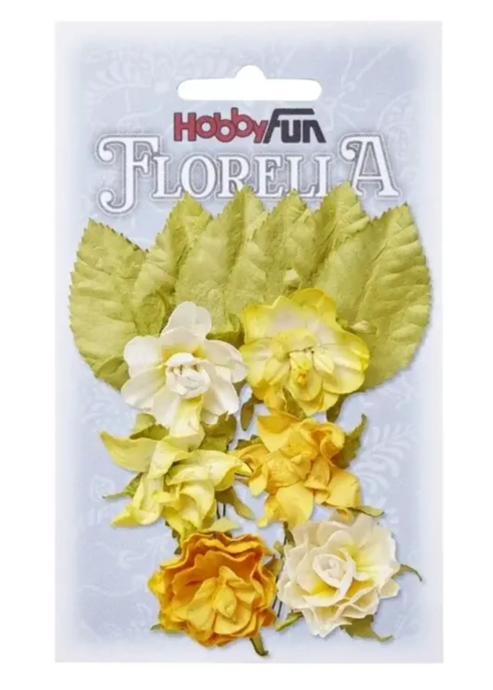 FLORELLA-Blüten&Blätter gelb, 3cm Omschrijving 3866084