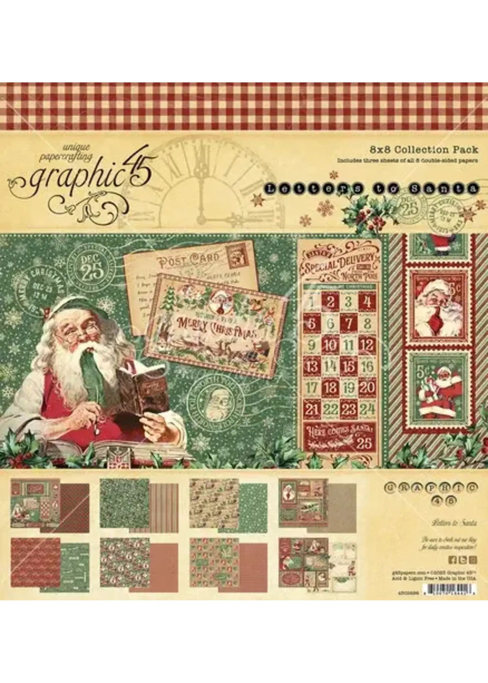 Graphic45 Letters to Santa 8x8 Inch Collection Pack (4502696)