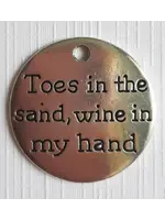 Bedel rondje met tekst toes wine