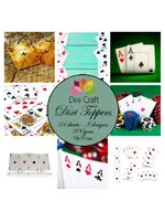 Plaatjes Dixi Craft Playing Cards 9x9cm Toppers (ET0346)