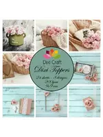 Plaatjes Craft Dixi Toppers Shabby Chic 9x9cm (ET0323)
