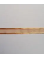 Lint Organza Licht Bruin 10mm, per meter nr Bruin 1