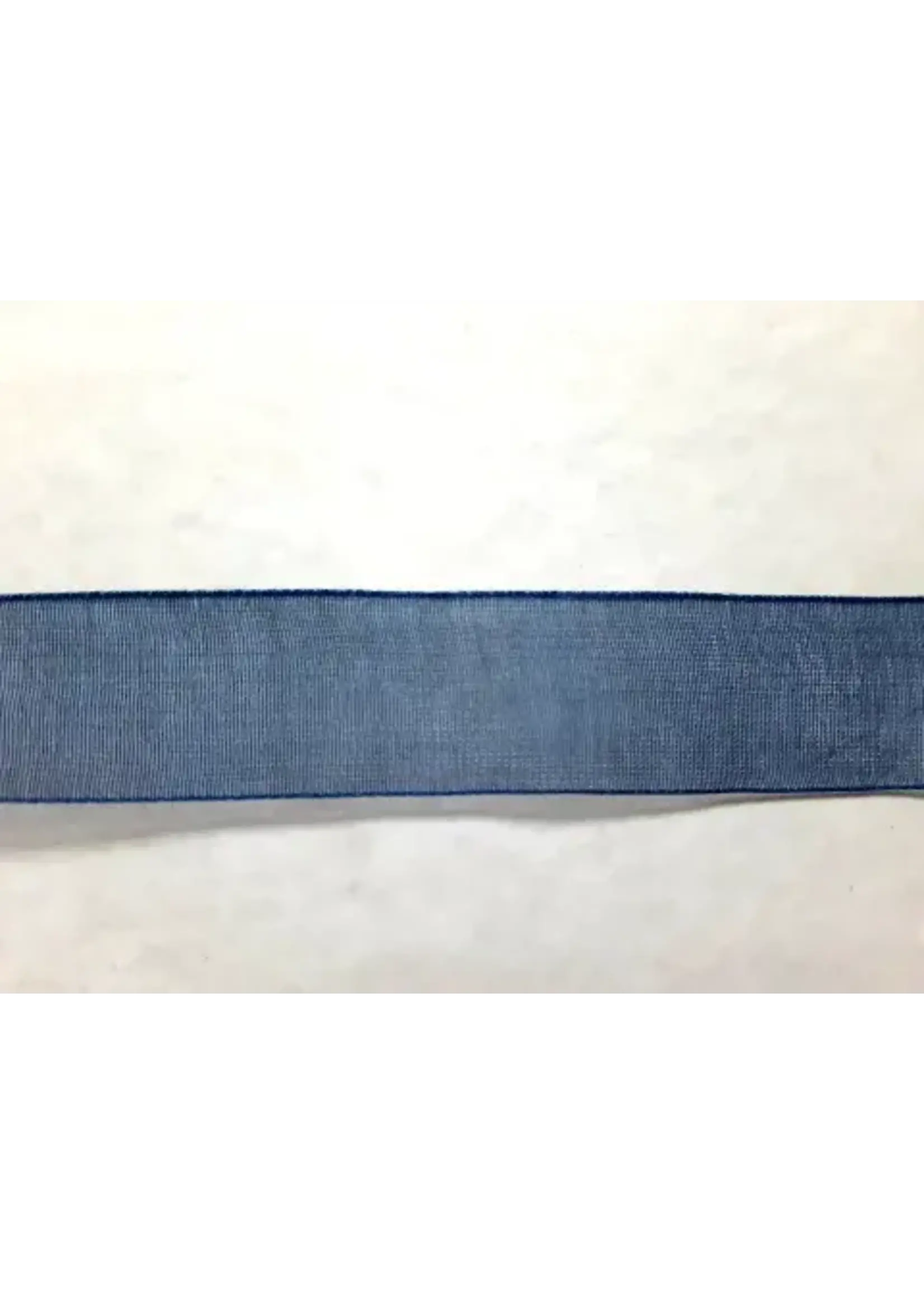 Lint Organza Donker Blauw 20mm, per meter nr B 4