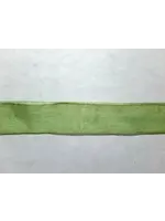 Lint Organza Groen 10mm, per meter nr Gr 5