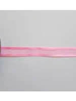 Lint Organza Vel Roze 10mm, per meter nr Roze 16