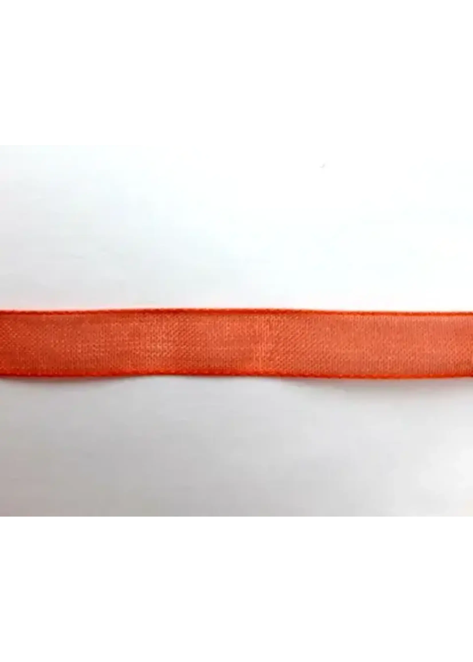 Lint oranje satijn 7mm, per meter nr Oranje 4