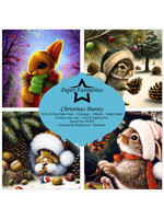 Paper Favorites Christmas Bunny 12x12 Inch Paper Pack (PF454)