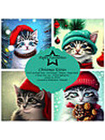 Paper Favorites Christmas Kitties 6x6 Inch Paper Pack (PF253)
