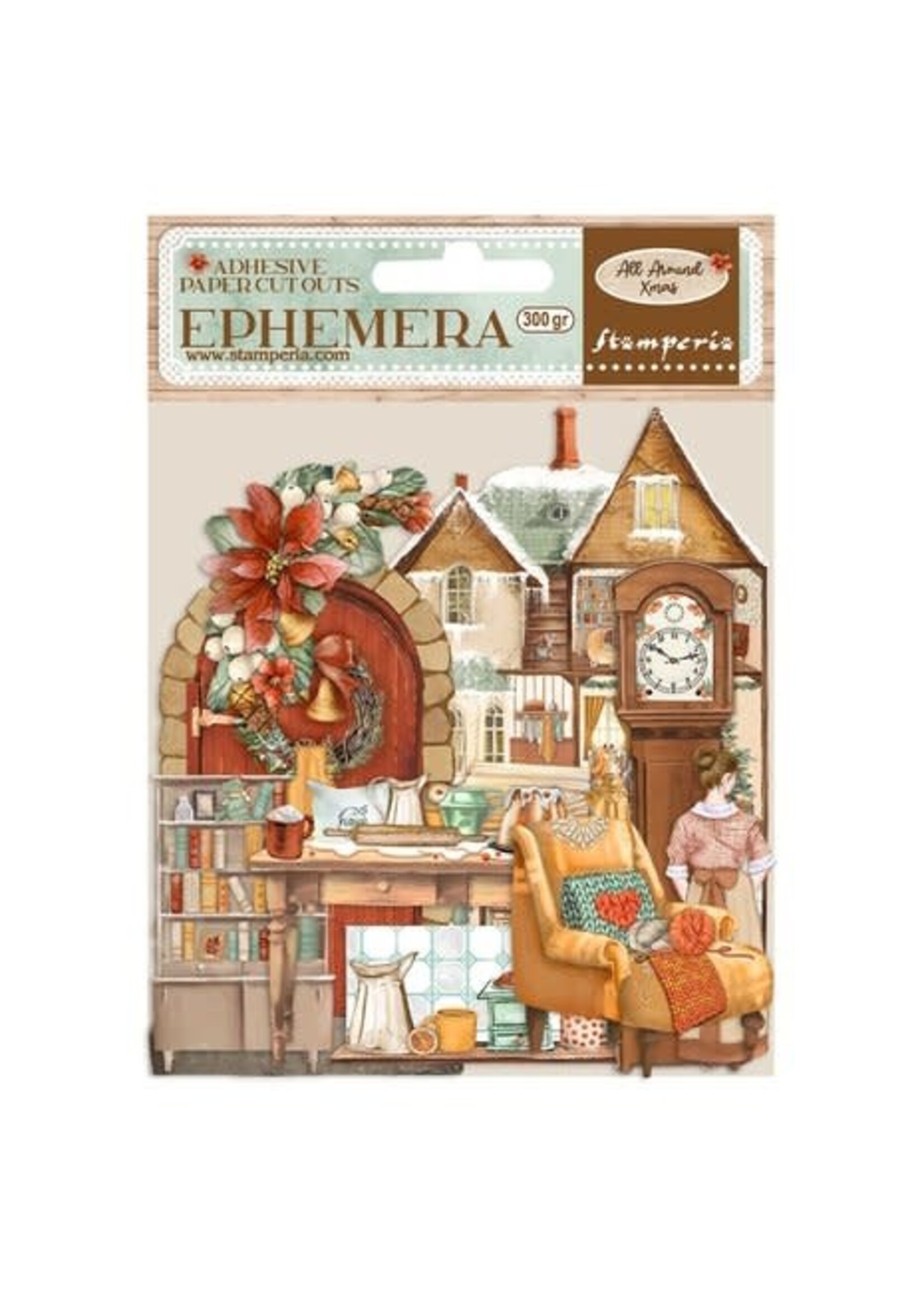 Stamperia All Around Christmas Ephemera (58pcs) (DFLCT26)