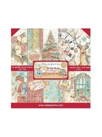 Stamperia Christmas Greetings 8x8 Inch Paper Pack (SBBS86)