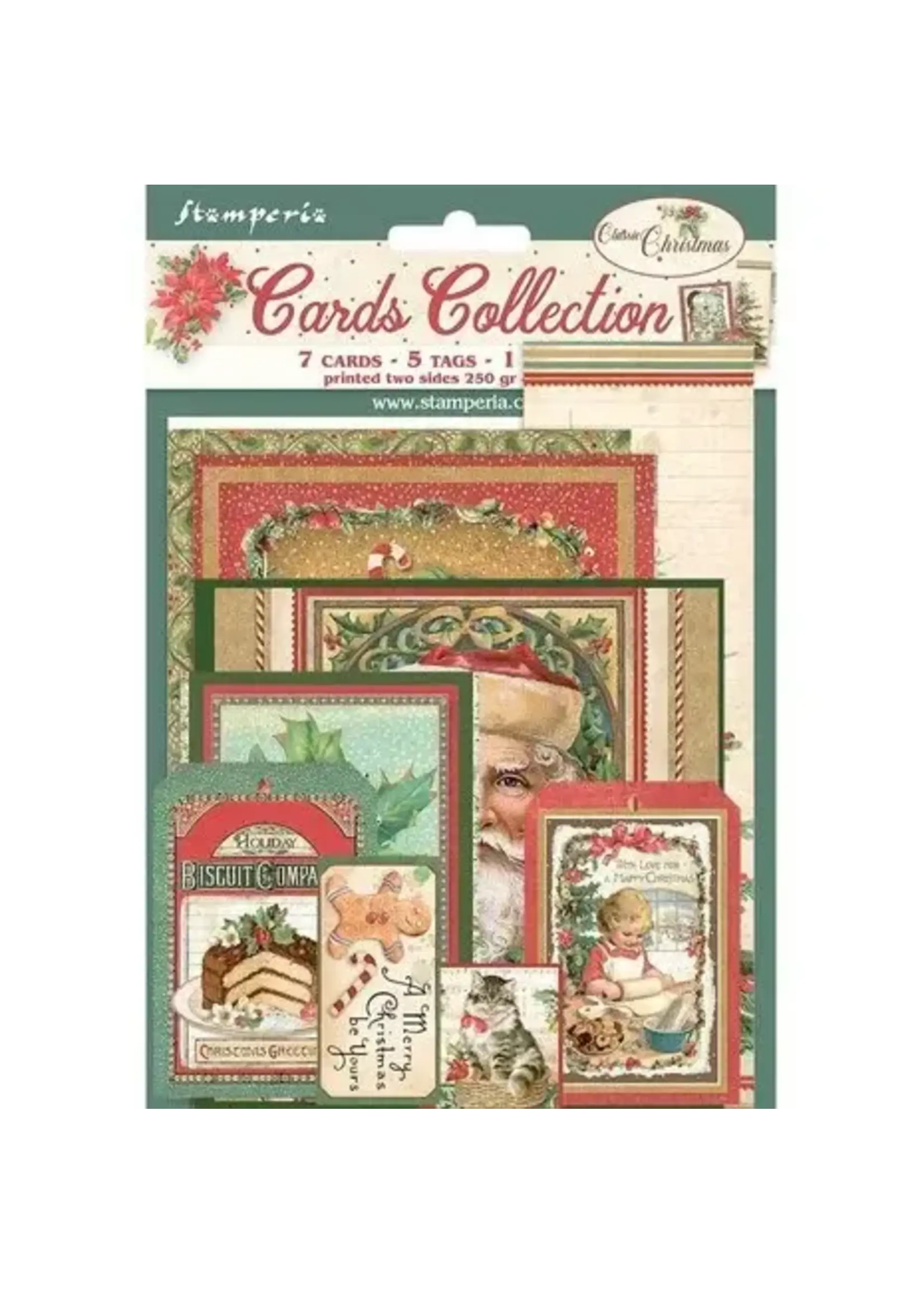 Stamperia Classic Christmas Cards (SBCARD07)