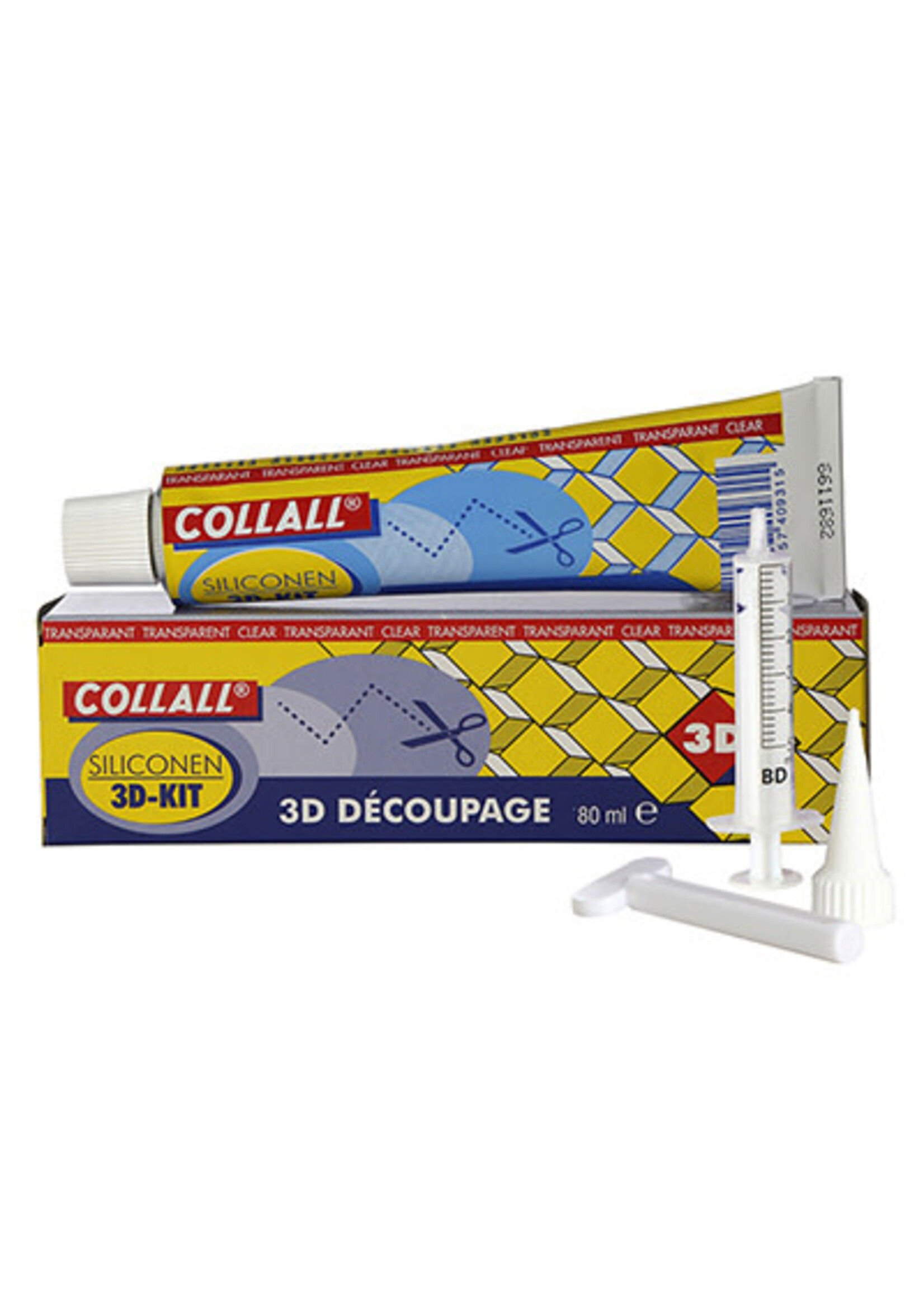 collal COL3D0080SET - Siliconen lijm, 3D kit, Collall