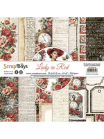 Scrapboys Lady in Red 6x6 Inch Paper Pad (SB-LARE-09)